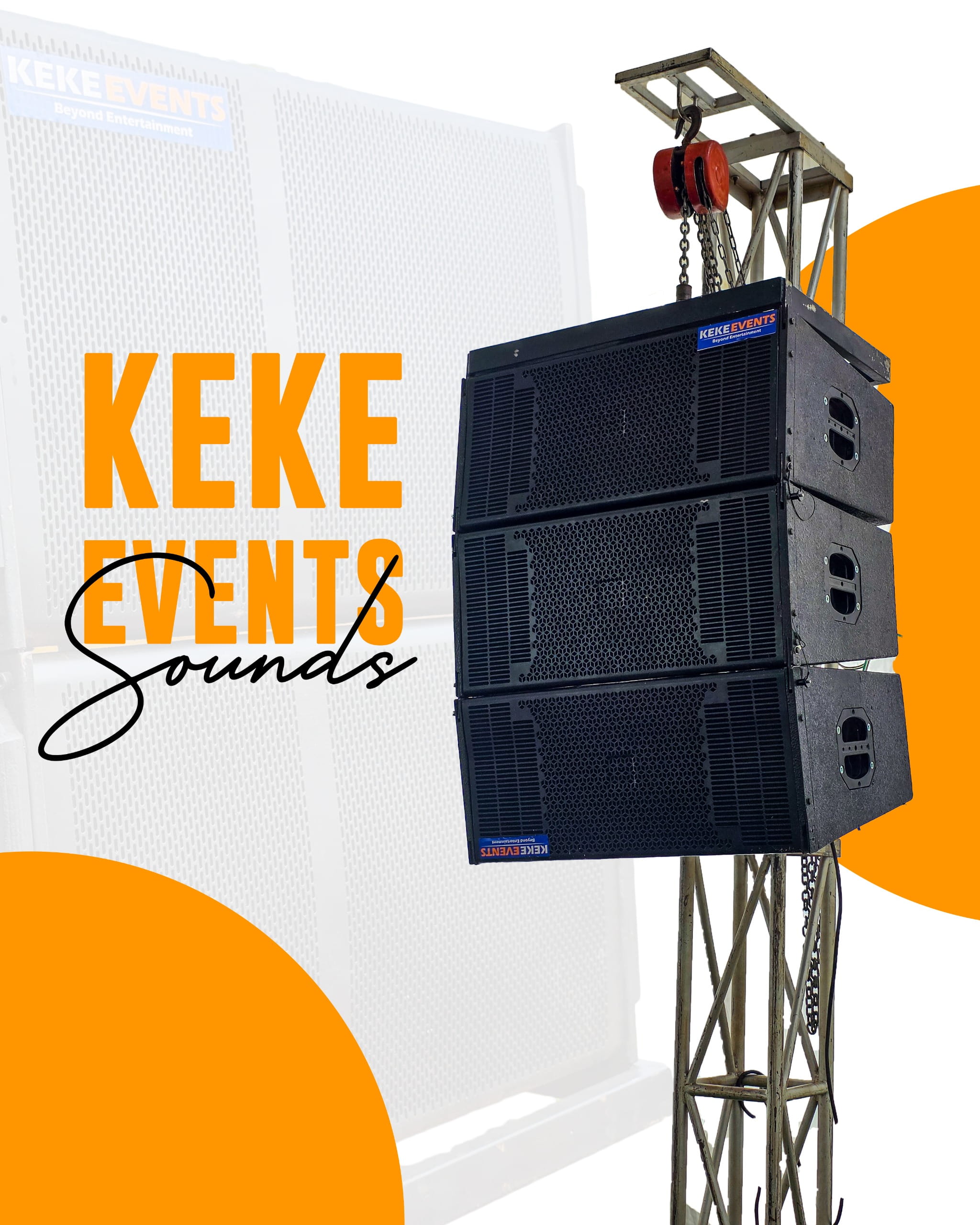 Professional PA speakers